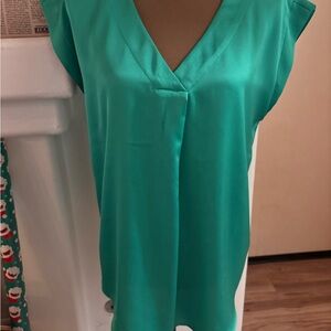 LOFT Silky Green Women's Top size medium great condition!